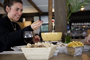 Kaasfondue bij Bosrestaurant Overberg